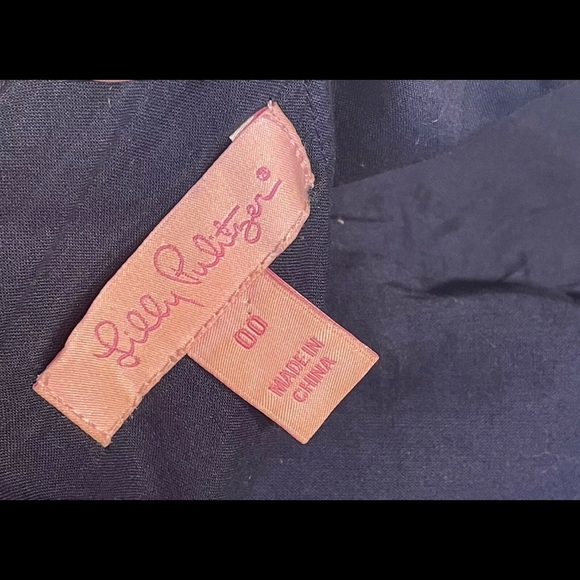 Lilly Pulitzer Cambrey in True Navy Rope Me Halter Dress Sz 00. - Picture 5 of 9